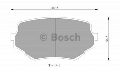 BOSCH 0986505978 -  Комплект тормозных колодок, дисковый тормоз