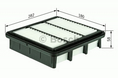BOSCH 0986626840 -  Воздушный фильтр вставка