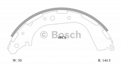 BOSCH 0986ab0048 - Комплект тормозных колодок