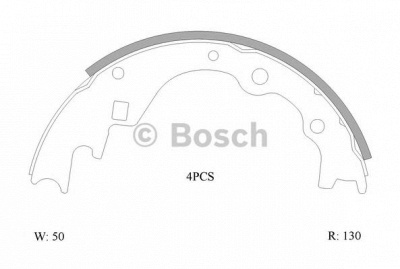 BOSCH 0986ab0140 -  Комплект тормозных колодок