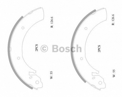 BOSCH 0986ab0886 -  Комплект тормозных колодок