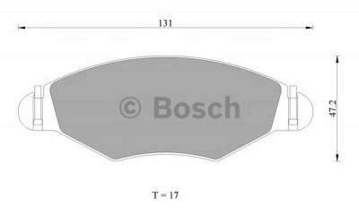 BOSCH 0986ab1064 -  Комплект тормозных колодок, дисковый тормоз