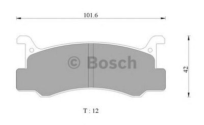 BOSCH 0986ab1123 -  Комплект тормозных колодок, дисковый тормоз