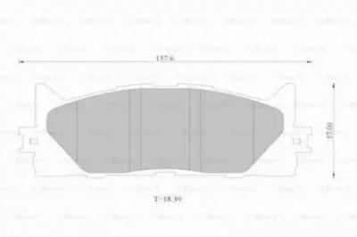 BOSCH 0986ab1335 -  Комплект тормозных колодок, дисковый тормоз