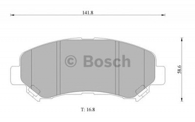 BOSCH 0986ab1386 -  Комплект тормозных колодок, дисковый тормоз