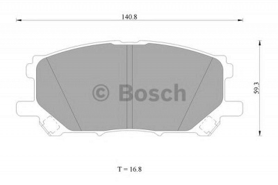 BOSCH 0986ab1413 -  Комплект тормозных колодок, дисковый тормоз