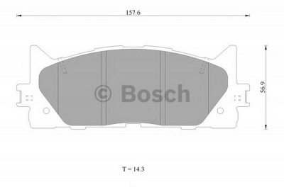 BOSCH 0986ab1420 -  Комплект тормозных колодок, дисковый тормоз