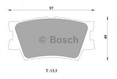 BOSCH 0986ab1421 -  Комплект тормозных колодок, дисковый тормоз