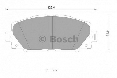 BOSCH 0986ab1423 -  Комплект тормозных колодок, дисковый тормоз