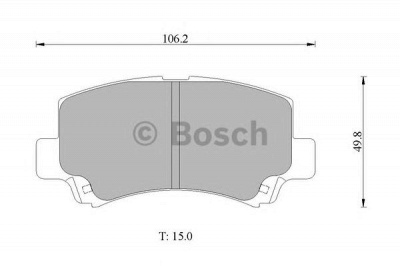 BOSCH 0986ab1460 -  Комплект тормозных колодок, дисковый тормоз