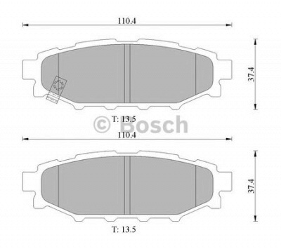 BOSCH 0986ab1474 -  Комплект тормозных колодок, дисковый тормоз