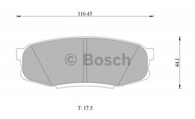 BOSCH 0986ab1494 -  Комплект тормозных колодок, дисковый тормоз