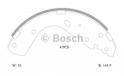 BOSCH 0986ab1573 -  Комплект тормозных колодок