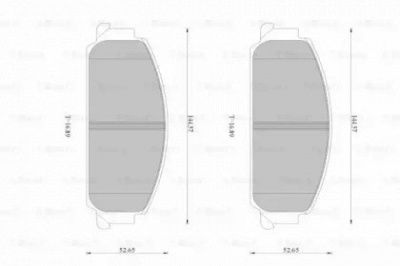 BOSCH 0986ab1783 -  Комплект тормозных колодок, дисковый тормоз