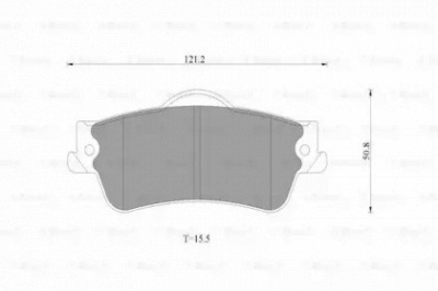 BOSCH 0986ab1795 -  Комплект тормозных колодок, дисковый тормоз