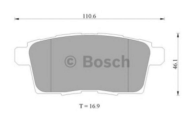 BOSCH 0986ab2272 -  КОМПЛЕКТ ТОРМОЗНЫХ КОЛОДОК, ДИСКОВЫЙ ТОРМОЗ