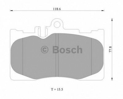 BOSCH 0986ab2286 -  Комплект тормозных колодок, дисковый тормоз