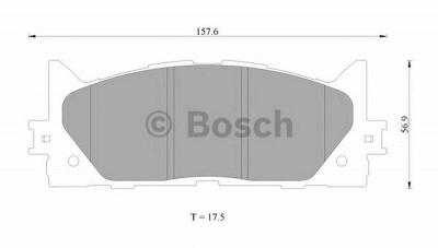 BOSCH 0986ab2299 -  Комплект тормозных колодок, дисковый тормоз