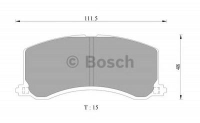 BOSCH 0986ab2318 -  Комплект тормозных колодок, дисковый тормоз