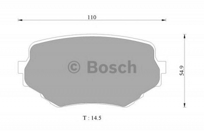 BOSCH 0986ab2319 -  Колодки тормозные дисковые передние комплект