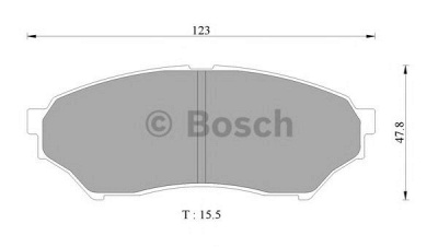 BOSCH 0986ab2352 -  Комплект тормозных колодок, дисковый тормоз