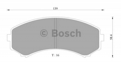 BOSCH 0986ab2359 -  Комплект тормозных колодок, дисковый тормоз