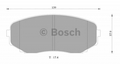 BOSCH 0986ab2373 -  Колодки тормозные дисковые передние комплект