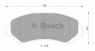 BOSCH 0986ab2375 -  Колодки тормозные дисковые передние комплект