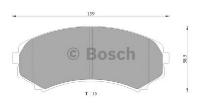 BOSCH 0986ab2378 -  Комплект тормозных колодок, дисковый тормоз