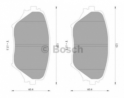BOSCH 0986ab2383 -  Комплект тормозных колодок, дисковый тормоз
