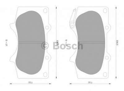 BOSCH 0986ab2392 -  Комплект тормозных колодок, дисковый тормоз