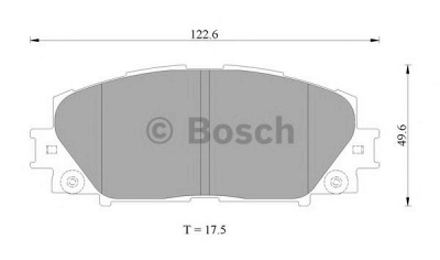 BOSCH 0986ab2403 -  Колодки тормозные дисковые передниеяя, комплект