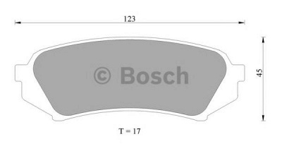 BOSCH 0986ab2606 -  Комплект тормозных колодок, дисковый тормоз