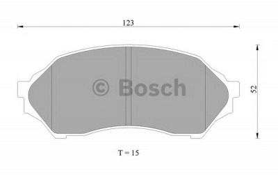 BOSCH 0986ab2653 -  Комплект тормозных колодок, дисковый тормоз