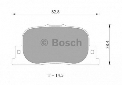 BOSCH 0986ab2654 -  Комплект тормозных колодок, дисковый тормоз