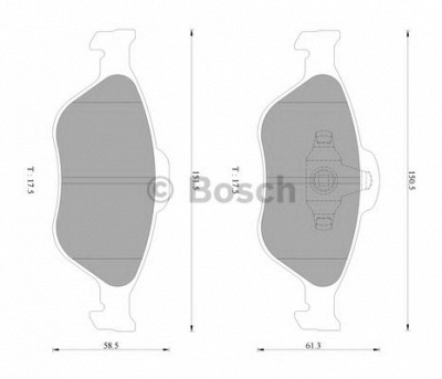 BOSCH 0986ab2779 -  Комплект тормозных колодок, дисковый тормоз