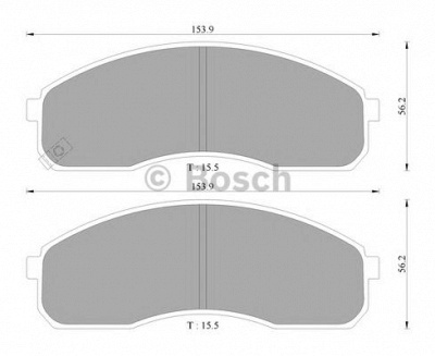 BOSCH 0986ab3029 -  Комплект тормозных колодок, дисковый тормоз
