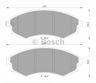 BOSCH 0986ab3031 -  Комплект тормозных колодок, дисковый тормоз