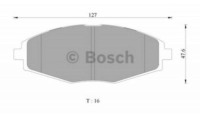 BOSCH 0986ab3060 -  Комплект тормозных колодок, дисковый тормоз
