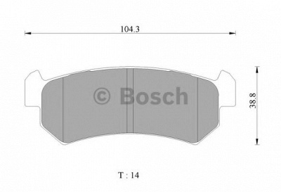 BOSCH 0986ab3071 -  Комплект тормозных колодок, дисковый тормоз
