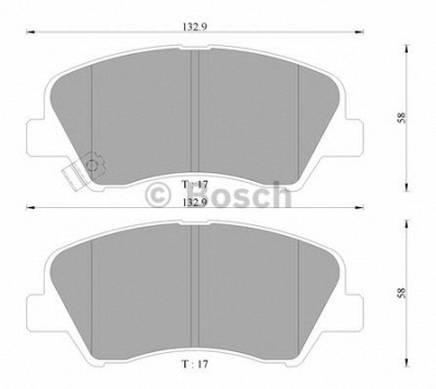 BOSCH 0986ab3107 -  Комплект тормозных колодок, дисковый тормоз