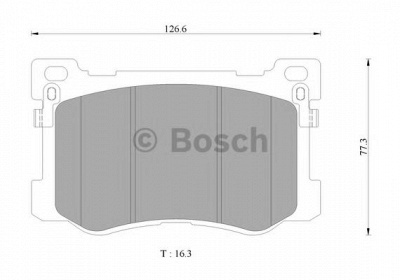 BOSCH 0986ab3136 -  Комплект тормозных колодок, дисковый тормоз