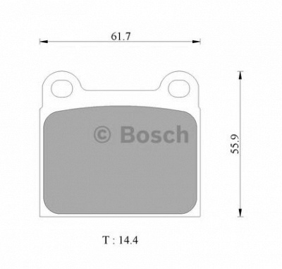 BOSCH 0986ab4419 -  Колодки тормозные дисковые, комплект