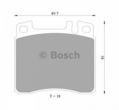 BOSCH 0986ab4439 -  Комплект тормозных колодок, дисковый тормоз
