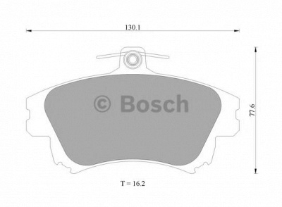 BOSCH 0986ab4465 -  Комплект тормозных колодок, дисковый тормоз