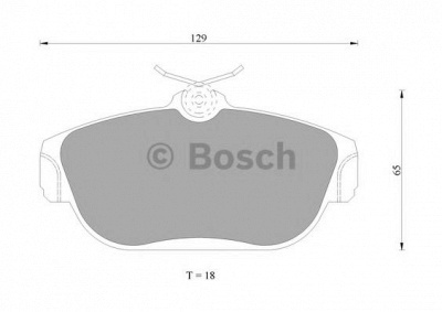 BOSCH 0986ab4685 -  Комплект тормозных колодок, дисковый тормоз