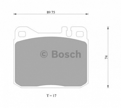 BOSCH 0986ab4687 -  Комплект тормозных колодок, дисковый тормоз