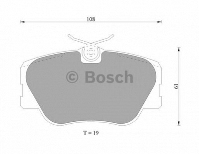 BOSCH 0986ab4690 -  Комплект тормозных колодок, дисковый тормоз