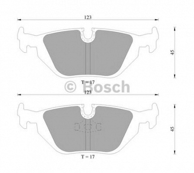 BOSCH 0986ab4726 -  Комплект тормозных колодок, дисковый тормоз