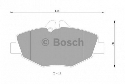 BOSCH 0986ab4978 -  Комплект тормозных колодок, дисковый тормоз